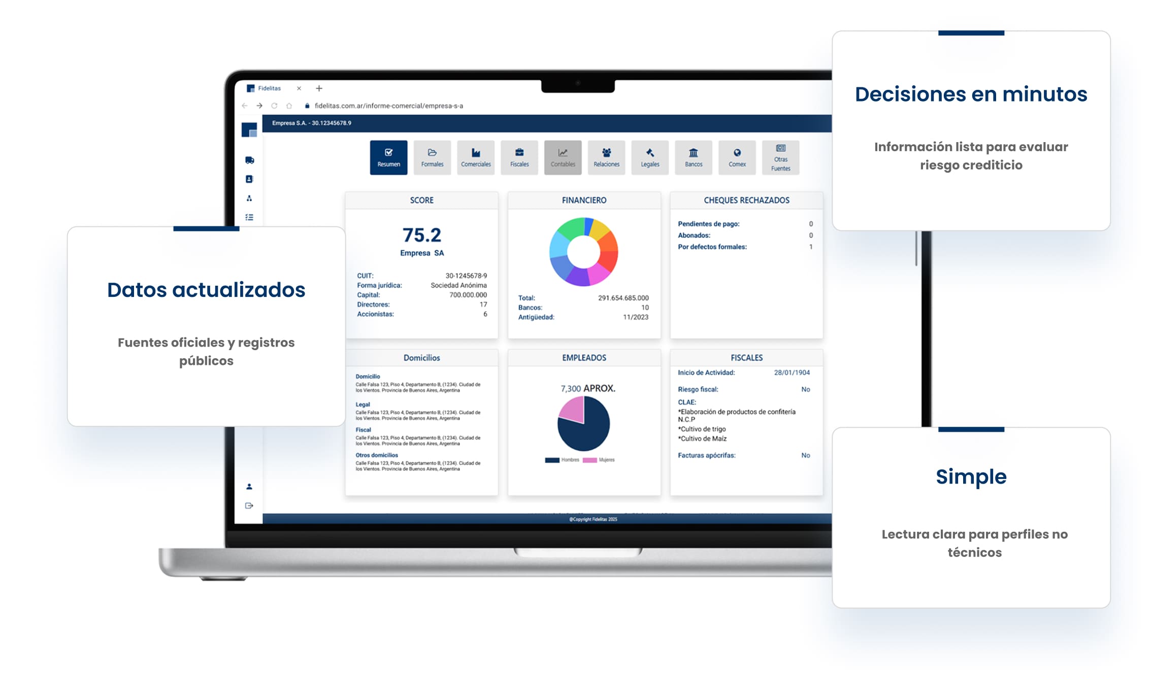 Mockup Informe Comercial Fidelitas